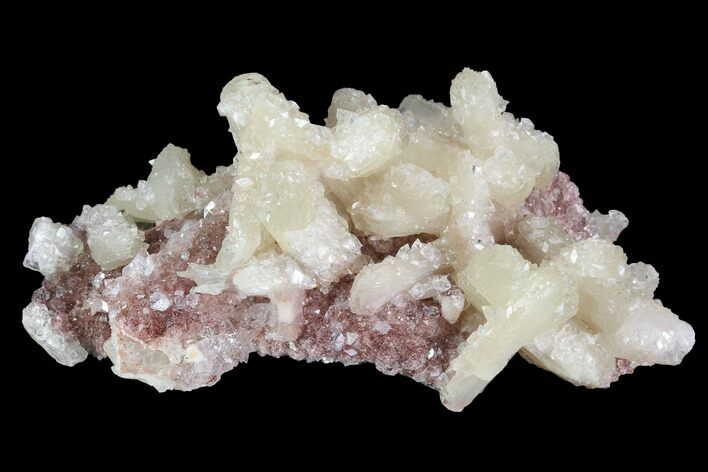 Stilbite and Apophyllite Crystal Cluster - India #97837